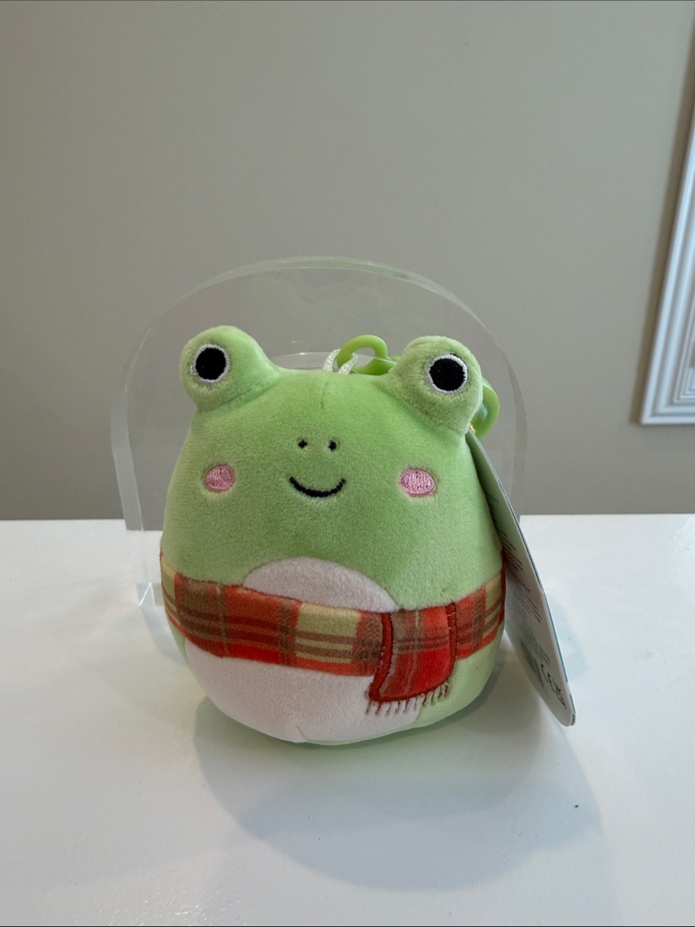 NWT 3.5” Wendy the Frog with Scarf Squishmallow Clip